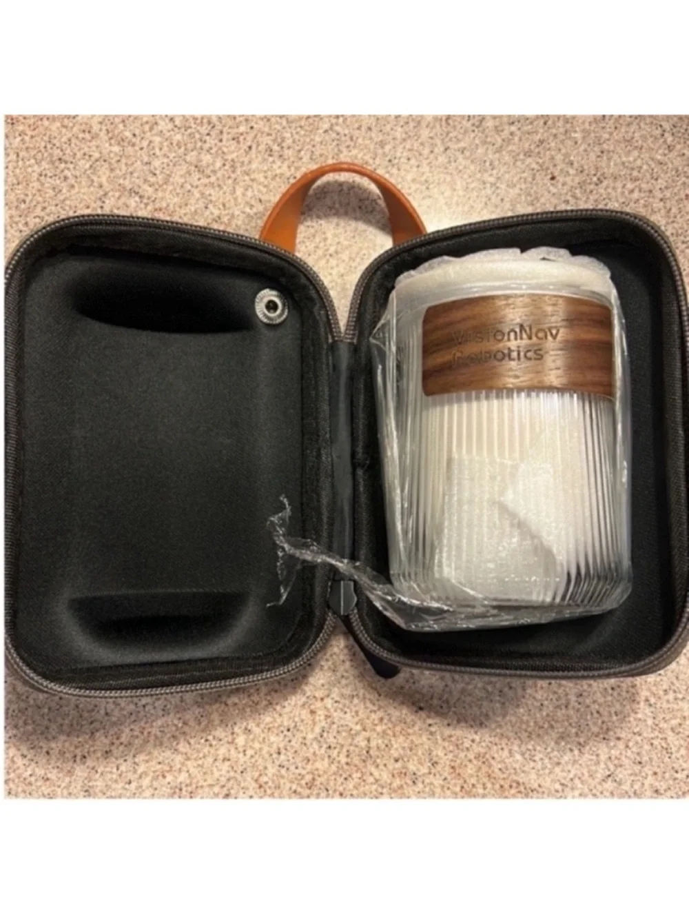 Portable White Glass Tea Set with Travel Bag